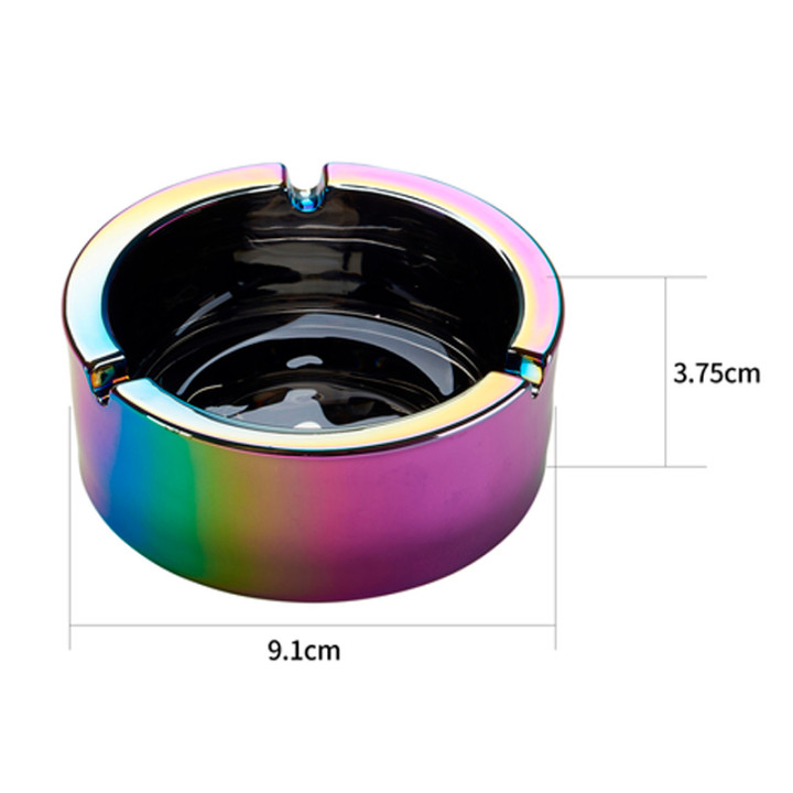 CENICEROS CHAMP CRISTAL REDONDO RAINBOW 1X8