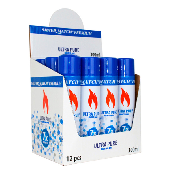 GAS ULTRA PURE SILVER MATCH 300ML 1X12