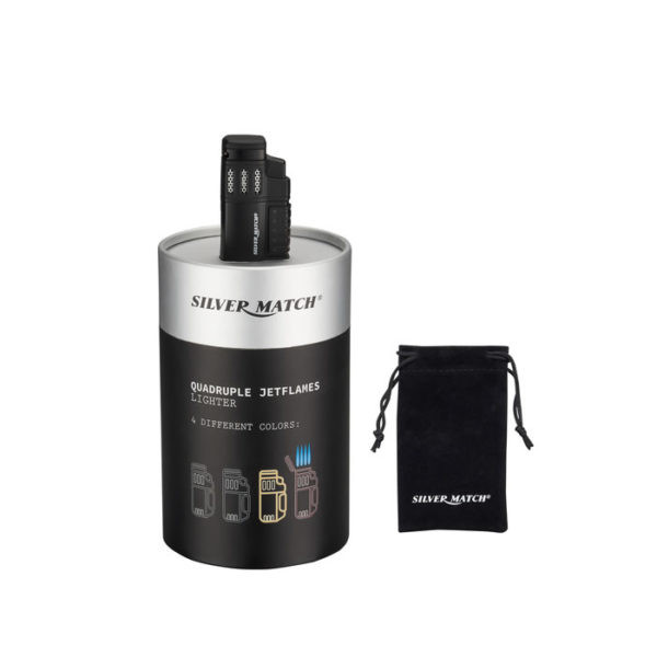 ENCENDEDOR SILVER MATCH AMSTERDAM JET FLAME 1X6