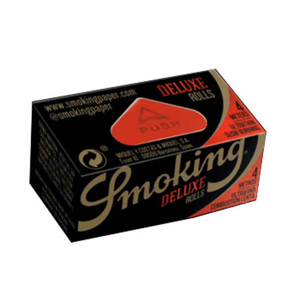 PAPEL SMOKING ROLLS 44MM BLACK DE LUXE 1X24