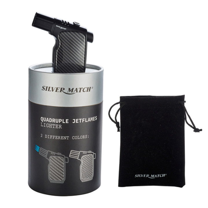 ENCENDEDOR SILVER MATCH PRAGUE JET FLAME 1X2