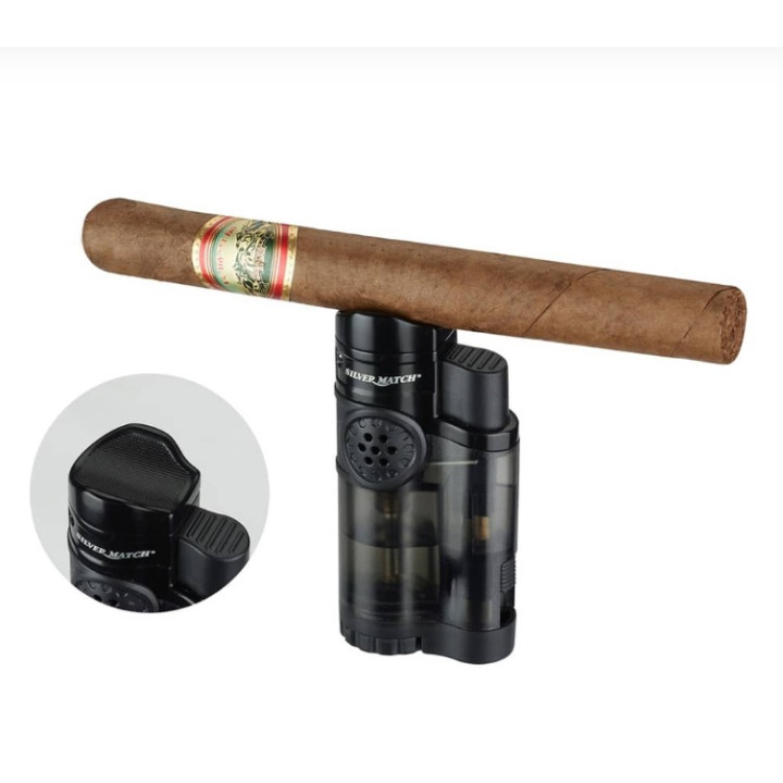 ENCENDEDOR SILVER MATCH EDIMBOURG 3 JET FLAME 1X6