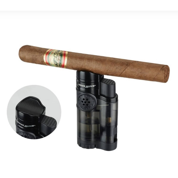 ENCENDEDOR SILVER MATCH EDIMBOURG 3 JET FLAME 1X6