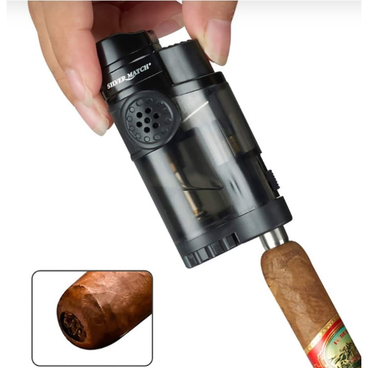 ENCENDEDOR SILVER MATCH EDIMBOURG 3 JET FLAME 1X6