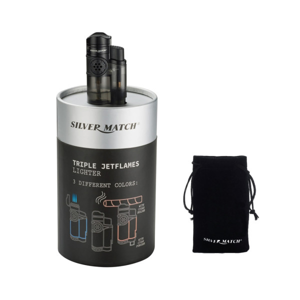 ENCENDEDOR SILVER MATCH EDIMBOURG 3 JET FLAME 1X6