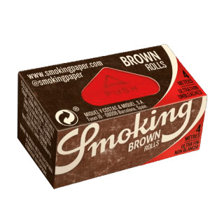 PAPEL SMOKING ROLLS 44MM BROWN  1X24