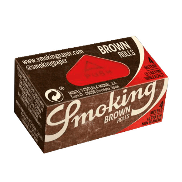 PAPEL SMOKING ROLLS 44MM BROWN  1X24