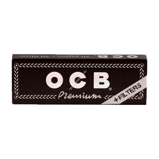 Papel OCB Premium 1 1/4 78mm. con tips 24 Uds.