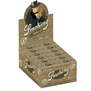 PAPEL SMOKING ROLLS 4MTS ORGÁNICO 1X24 2
