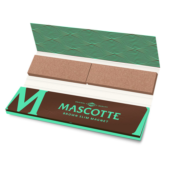 Papel Mascotte slim con tips brown 26uds.
