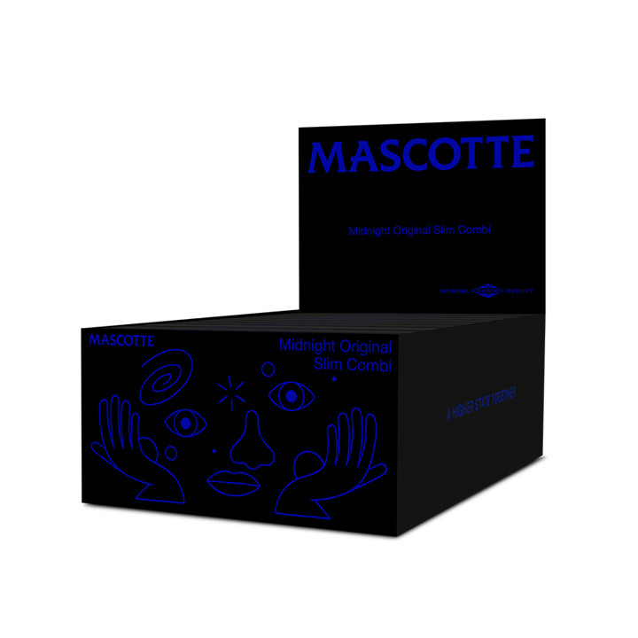 PAPEL MASCOTTE MIDNIGHT ORIGINAL SLIM MAGNETICO + TIPS 1X26