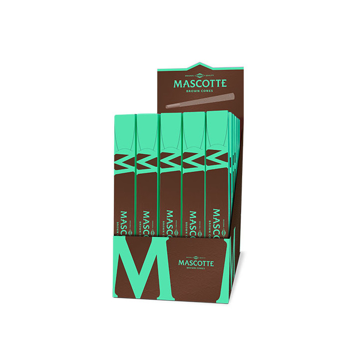 Conos Mascotte brown con tips 40uds.