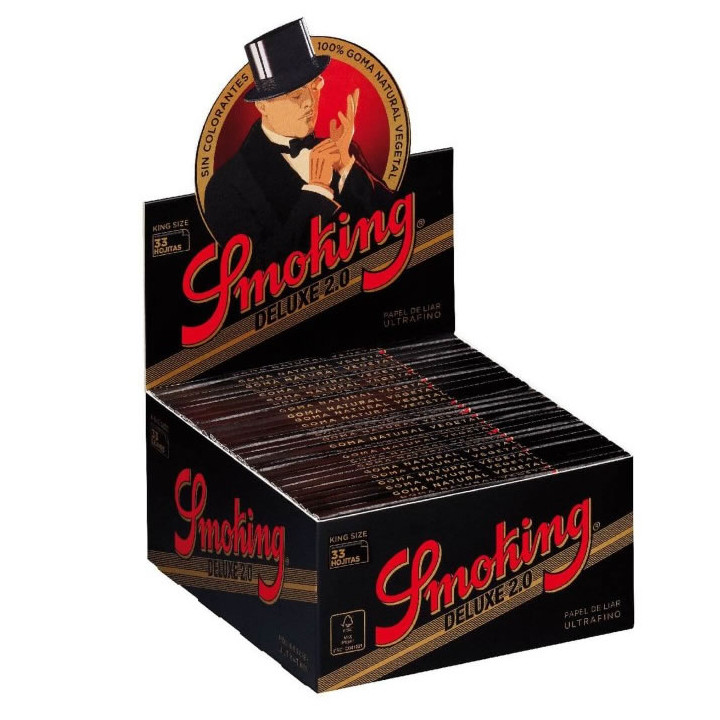 PAPEL SMOKING KING SIZE BLACK DE LUXE 1X50