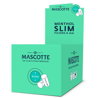 Filtros Mascotte Menthol 120 filtros 10uds 2