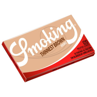 PAPEL SMOKING DOBLE VENTANA Nº4 THINNEST BROWN 1X25
