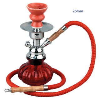 SHISHA SINAI CRISTAL 1 MANGUERA 25CM ROJA