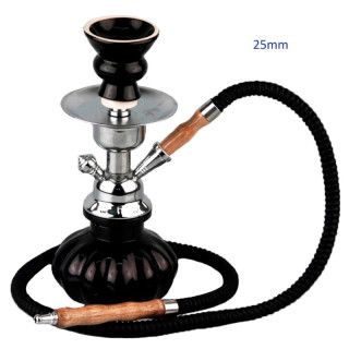 SHISHA SINAI CRISTAL 1 MANGUERA 25CM NEGRA