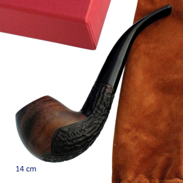 PIPA DE MADERA MADERA OSCURA 14 CM. MOD. 46785 1 UD