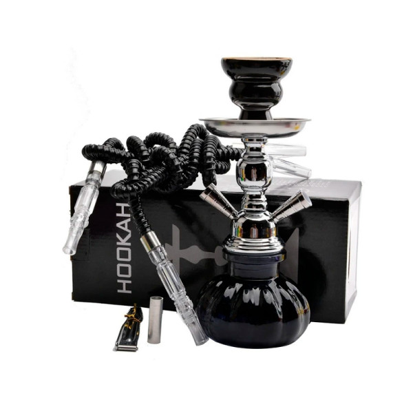 SHISHA BASIC 23CM 1MANG. TG NEGRA
