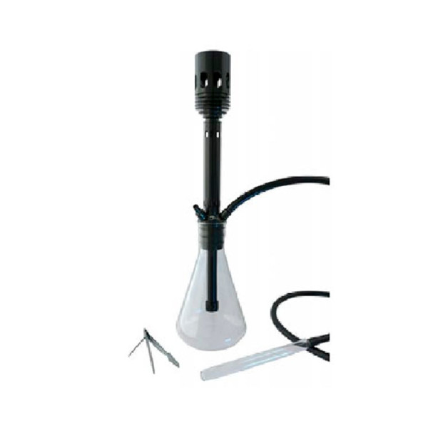 SHISHA HORUS CUERPO DE ALUMIIO Y VASO CRISTAL 48CM