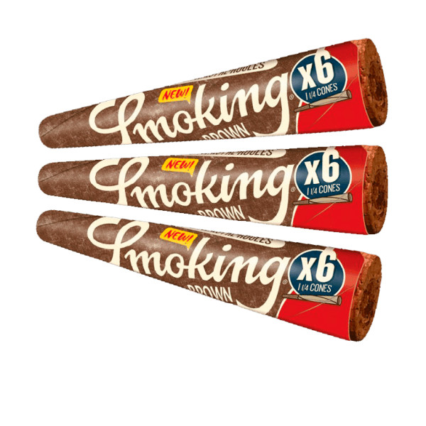 PAPEL SMOKING BROWN CON0S 1 1/4 1X50