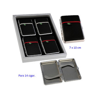 PITILLERA PARA CIGARRILLOS TARGARD 7X10CM 14CIG 1X4