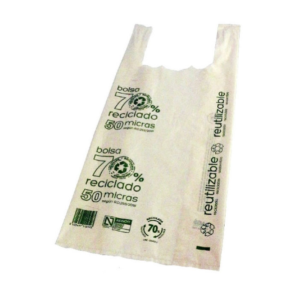 BOLSA CAMISETA 42X55 100UDS APROX