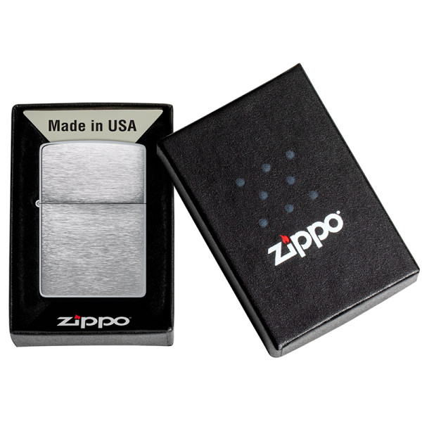 ENCENDEDOR ZIPPO BRUSHED CHROME