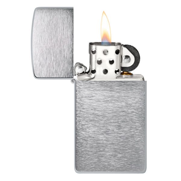 ENCENDEDOR ZIPPO SLIM BRUSHED CHROME