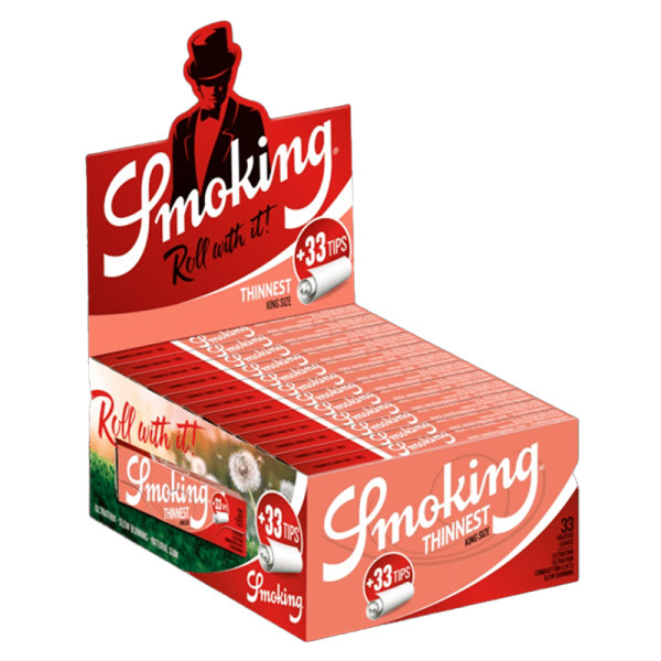 PAPEL SMOKING SLIM + TIPS THINNIEST 1X24