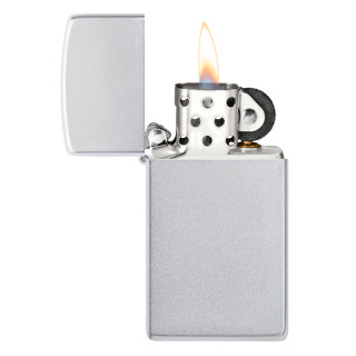 ENCENDEDOR ZIPPO SLIM REG. SATIN CHROME 2