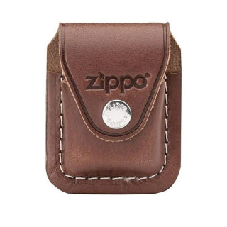 BOLSA ZIPPO DE PIEL MARRÓN CLIP 1UD