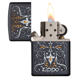 ENCENDEDOR ZIPPO BLACK MATE SOPHISTICATED 2