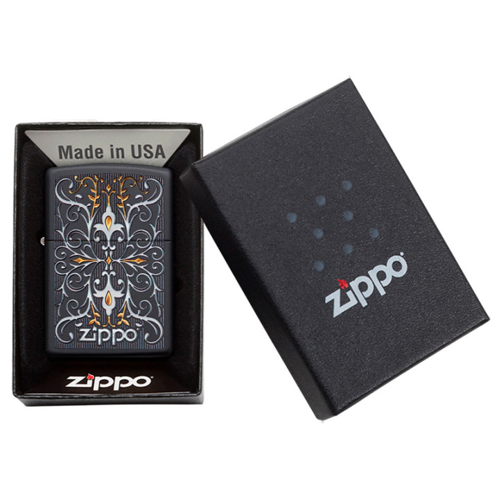 ENCENDEDOR ZIPPO BLACK MATE SOPHISTICATED
