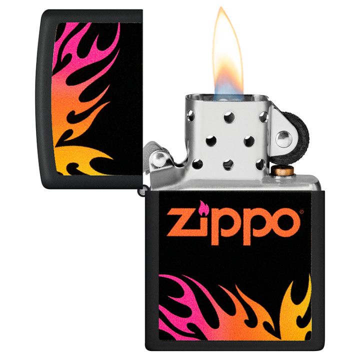 ENCENDEDOR ZIPPO BLACK MATTE DESIGN