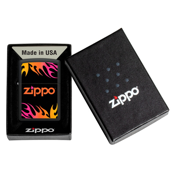 ENCENDEDOR ZIPPO BLACK MATTE DESIGN