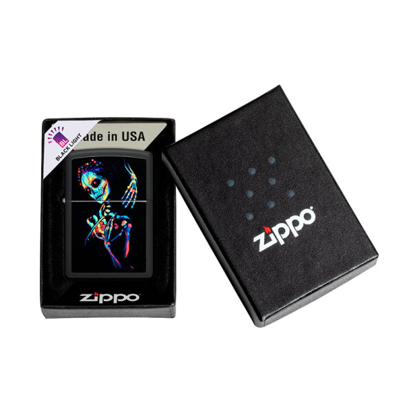 ENCENDEDOR ZIPPO 218 UV SKELETON DESIGN
