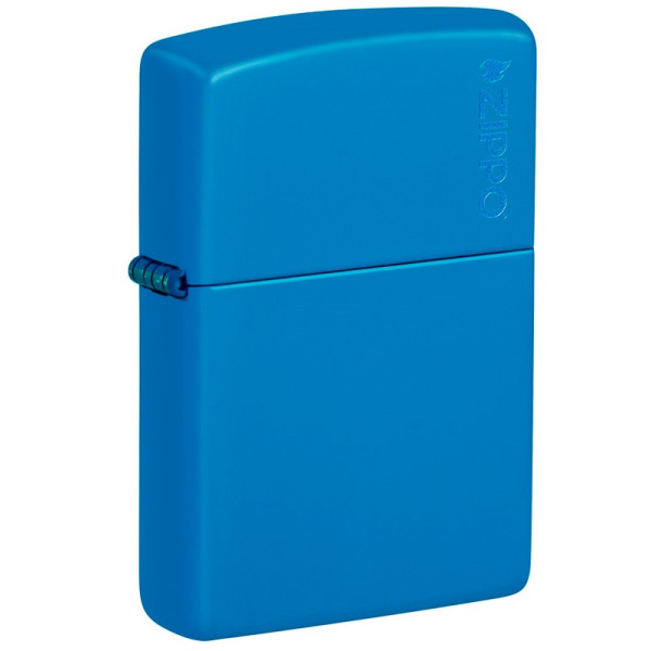 ENCENDEDOR ZIPPO SKY BLUE MATTE WITH ZIPPO LOGO