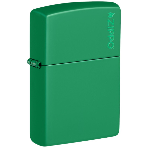 ENCENDEDOR ZIPPO GOLF GREEN MATTE WITH ZIPPO LOGO