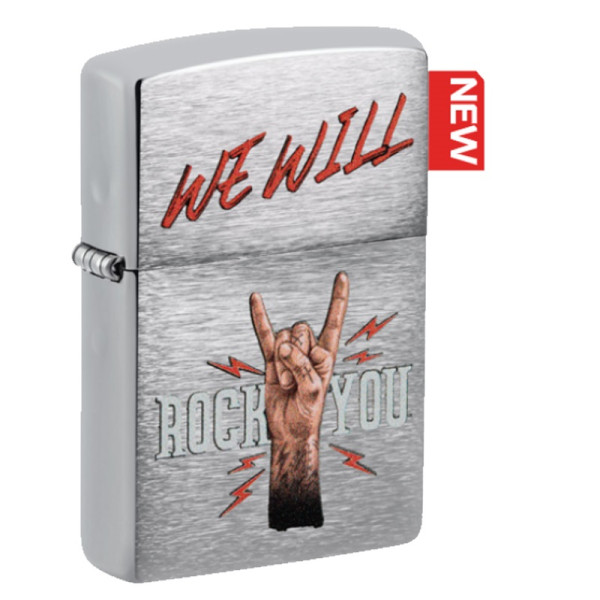 ENCENDEDOR ZIPPO WE WILL ROCK YOU