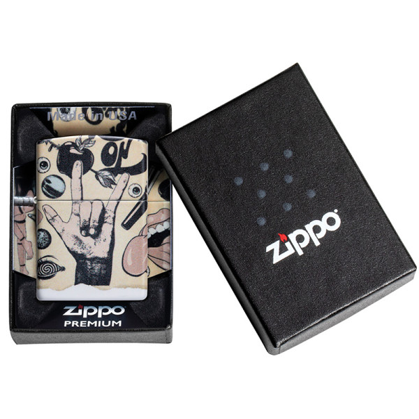 ENCENDEDOR ZIPPO TATTO ART DESIGN MATTE