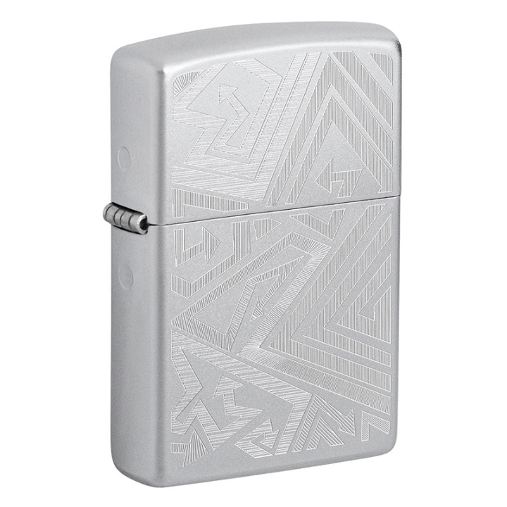 ENCENDEDOR ZIPPO LINED AROWWS DESIGN