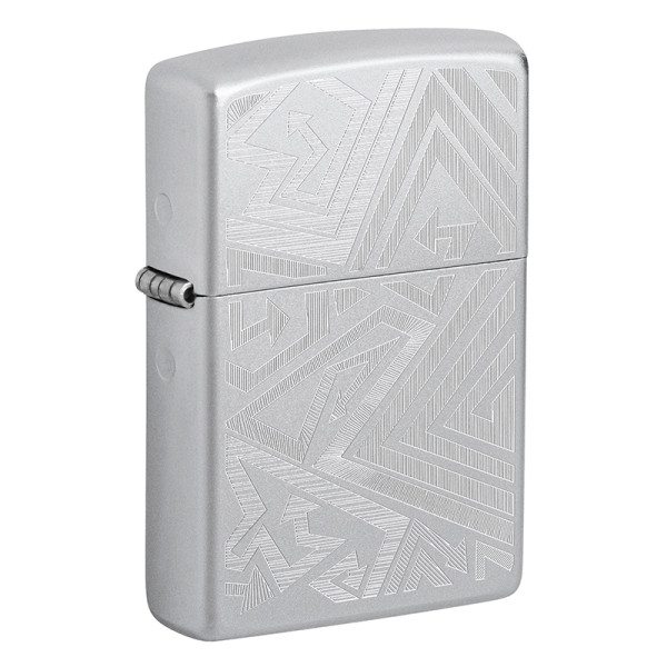 ENCENDEDOR ZIPPO LINED AROWWS DESIGN