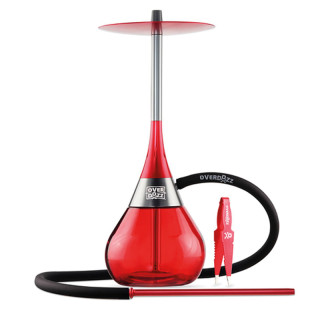SHISHA OVERDOOZ HOOKAH 1 MANGUERA 50CM ROJA