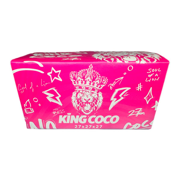 CARBÓN PARA SHISHA KING COCO 27MM 1KG