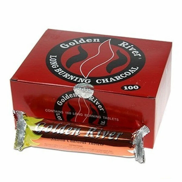 CARBÓN GOLDEN RIVER NATURAL SIN SABOR 33MM 1X10