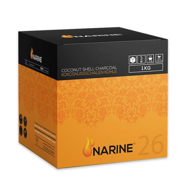 CARBÓN NARINE 1KG 26MM 64 PIEZAS