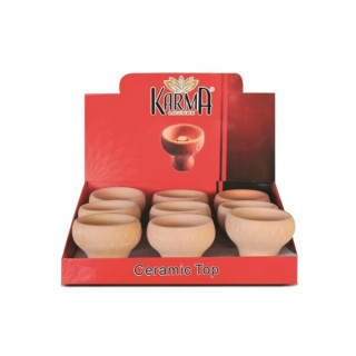 CAZOLETA PARA SHISHAS KARMA CERÁMICA TOP 8.2CM  7DIAMETRO 1X9