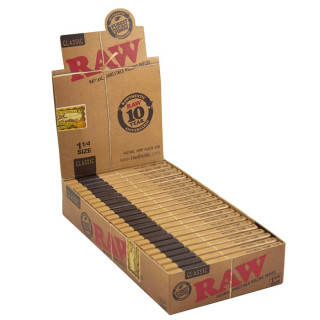 PAPEL RAW 1 1/4 78MM 64 HOJITAS 1x24 2