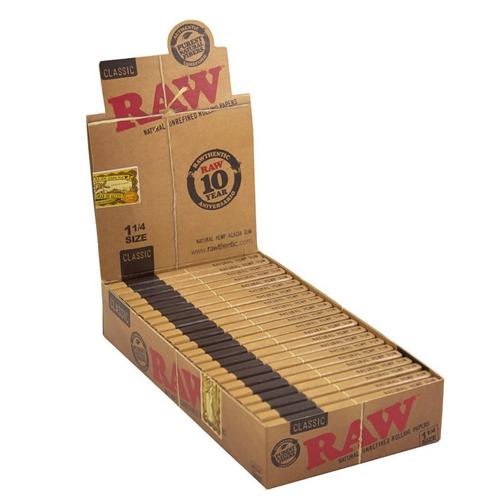 PAPEL RAW 1 1/4 78MM 64 HOJITAS 1x24